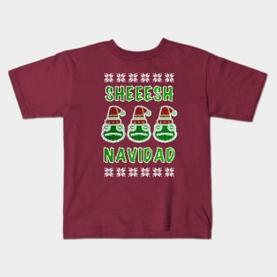 Christmas King Julio Frog Sheesh Feliz Navidad Kids T-Shirt